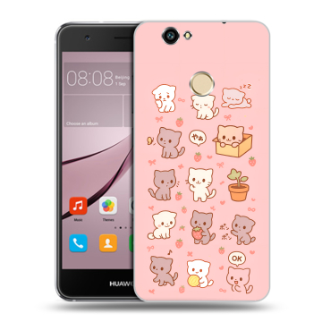 Силиконовый противоударный чехол на Huawei Nova с принтом Hello Kitty Хелоу Кити