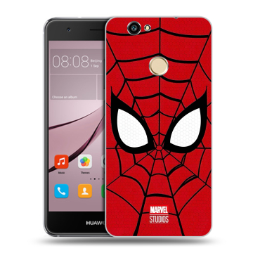 Силиконовый противоударный чехол на Huawei Nova с принтом человек паук spiderman Силиконовый противоударный чехол на Huawei Nova с принтом человек паук spiderman