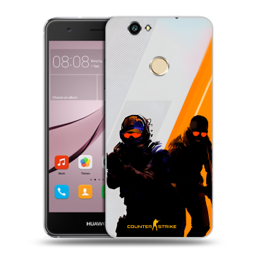 Силиконовый противоударный чехол на Huawei Nova с принтом Контер страйк Counter strike