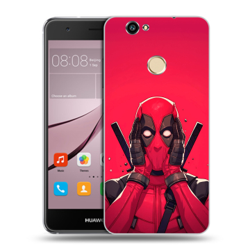 Силиконовый противоударный чехол на Huawei Nova с принтом Дедпул Deadpool