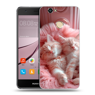 Силиконовый противоударный чехол на Huawei Nova с принтом котята котики Силиконовый противоударный чехол на Huawei Nova с принтом котята котики