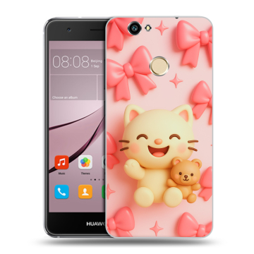 Силиконовый противоударный чехол на Huawei Nova с принтом для девочек