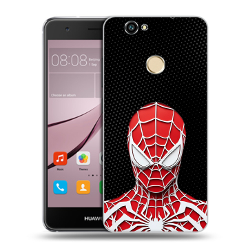 Силиконовый противоударный чехол на Huawei Nova с принтом человек паук spiderman