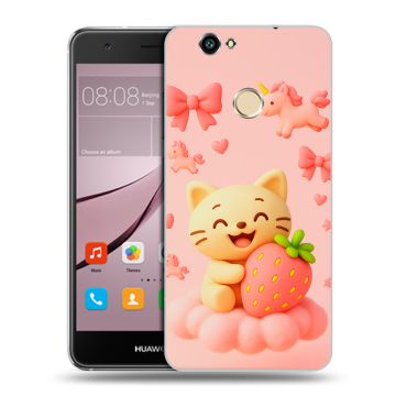Силиконовый противоударный чехол на Huawei Nova с принтом для девочек