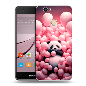 Силиконовый противоударный чехол на Huawei Nova с принтом Панда