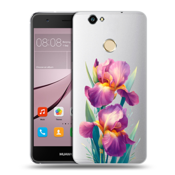 Силиконовый противоударный чехол на Huawei Nova с принтом Цветы орхидеи Силиконовый противоударный чехол на Huawei Nova с принтом Цветы орхидеи