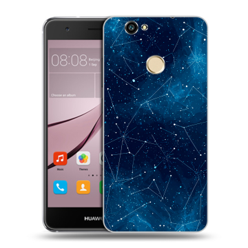 Силиконовый противоударный чехол на Huawei Nova с принтом Космос звезды Силиконовый противоударный чехол на Huawei Nova с принтом Космос звезды