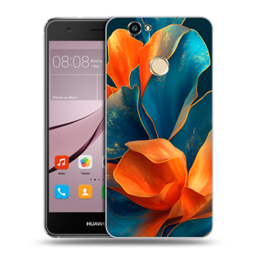 Силиконовый противоударный чехол на Huawei Nova с принтом Цветы Силиконовый противоударный чехол на Huawei Nova с принтом Цветы