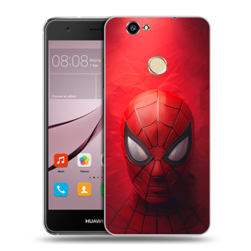 Силиконовый противоударный чехол на Huawei Nova с принтом Spiderman Человек паук Силиконовый противоударный чехол на Huawei Nova с принтом Spiderman Человек паук