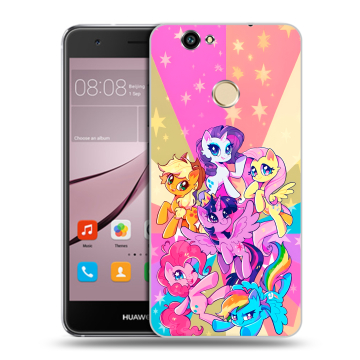 Силиконовый противоударный чехол на Huawei Nova с принтом My little pony Дружба чудо Силиконовый противоударный чехол на Huawei Nova с принтом My little pony Дружба чудо