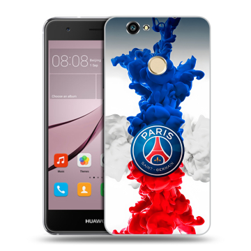 Силиконовый противоударный чехол на Huawei Nova с принтом PSG ПСЖ