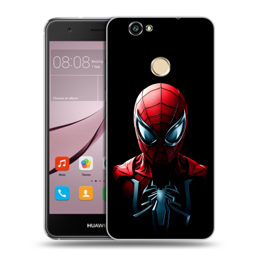 Силиконовый противоударный чехол на Huawei Nova с принтом Spiderman Человек паук Силиконовый противоударный чехол на Huawei Nova с принтом Spiderman Человек паук