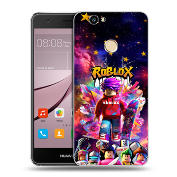 Силиконовый противоударный чехол на Huawei Nova с принтом Roblox Роблокс Силиконовый противоударный чехол на Huawei Nova с принтом Roblox Роблокс