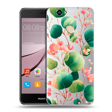Силиконовый противоударный чехол на Huawei Nova с принтом женский