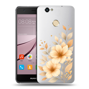 Силиконовый противоударный чехол на Huawei Nova с принтом для девушки