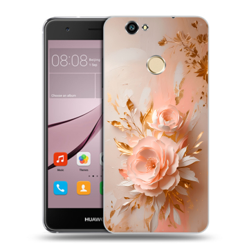 Силиконовый противоударный чехол на Huawei Nova с принтом женский