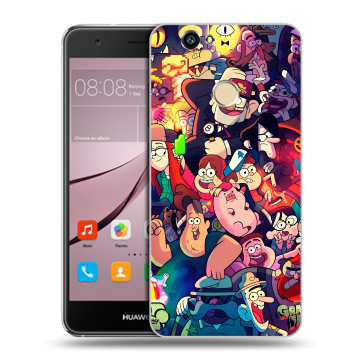 Силиконовый противоударный чехол на Huawei Nova с принтом Gravity Falls Гравити Фолз