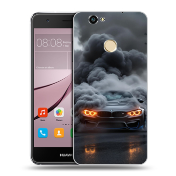 Силиконовый противоударный чехол на Huawei Nova с принтом BMW БМВ Силиконовый противоударный чехол на Huawei Nova с принтом BMW БМВ