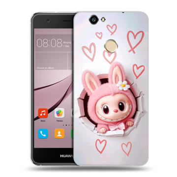Силиконовый противоударный чехол на Huawei Nova с принтом Labubu Лабубу Силиконовый противоударный чехол на Huawei Nova с принтом Labubu Лабубу