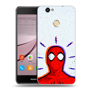Силиконовый противоударный чехол на Huawei Nova с принтом Spiderman Человек паук