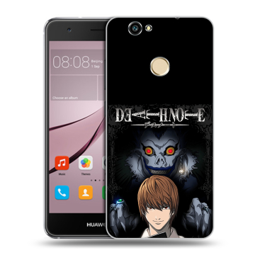 Силиконовый противоударный чехол на Huawei Nova с принтом Death note Тетрадь смерти