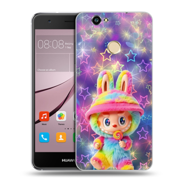 Силиконовый противоударный чехол на Huawei Nova с принтом Labubu Лабубу Силиконовый противоударный чехол на Huawei Nova с принтом Labubu Лабубу