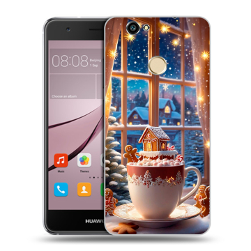 Силиконовый противоударный чехол на Huawei Nova с принтом Новый год