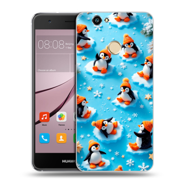 Силиконовый противоударный чехол на Huawei Nova с принтом Новый год