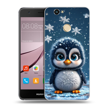 Силиконовый противоударный чехол на Huawei Nova с принтом Новый год