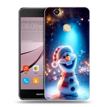 Силиконовый противоударный чехол на Huawei Nova с принтом Новый год