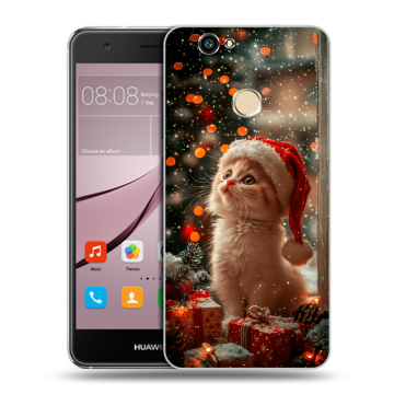 Силиконовый противоударный чехол на Huawei Nova с принтом Новый год