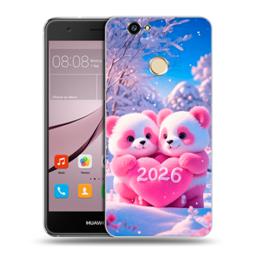 Силиконовый противоударный чехол на Huawei Nova с принтом Новый год
