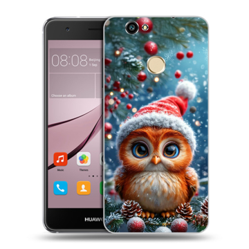Силиконовый противоударный чехол на Huawei Nova с принтом Новый год Силиконовый противоударный чехол на Huawei Nova с принтом Новый год
