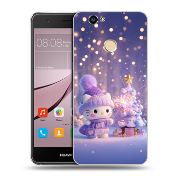 Силиконовый противоударный чехол на Huawei Nova с принтом Новый год Силиконовый противоударный чехол на Huawei Nova с принтом Новый год