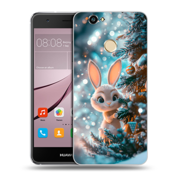 Силиконовый противоударный чехол на Huawei Nova с принтом Новый год