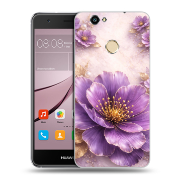 Силиконовый противоударный чехол на Huawei Nova с принтом женский