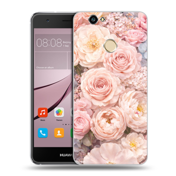 Силиконовый противоударный чехол на Huawei Nova с принтом женский