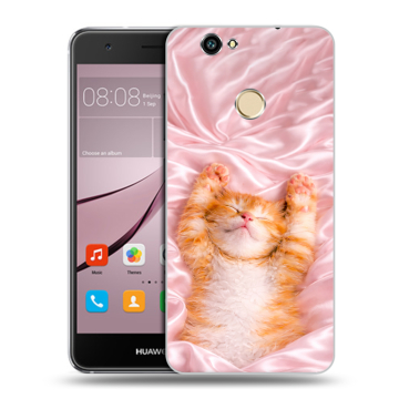 Силиконовый противоударный чехол на Huawei Nova с принтом женский