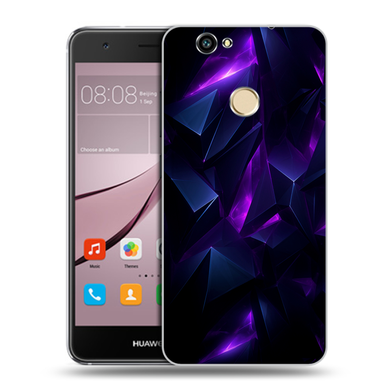 Силиконовый противоударный чехол на Huawei Nova с принтом Абстракиция Силиконовый противоударный чехол на Huawei Nova с принтом Абстракиция