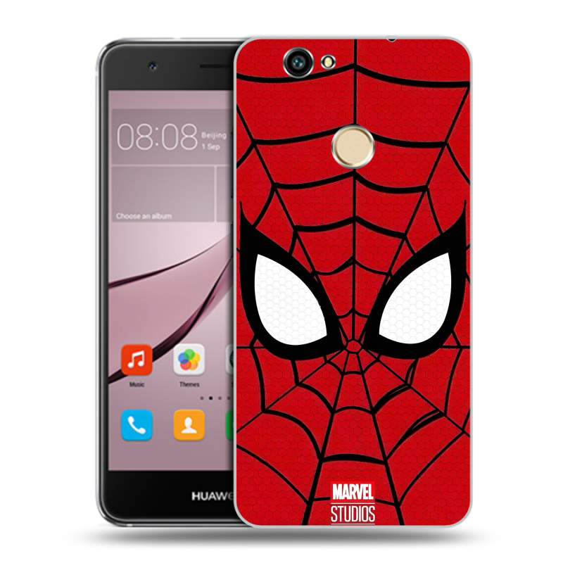 Силиконовый противоударный чехол на Huawei Nova с принтом человек паук spiderman Силиконовый противоударный чехол на Huawei Nova с принтом человек паук spiderman
