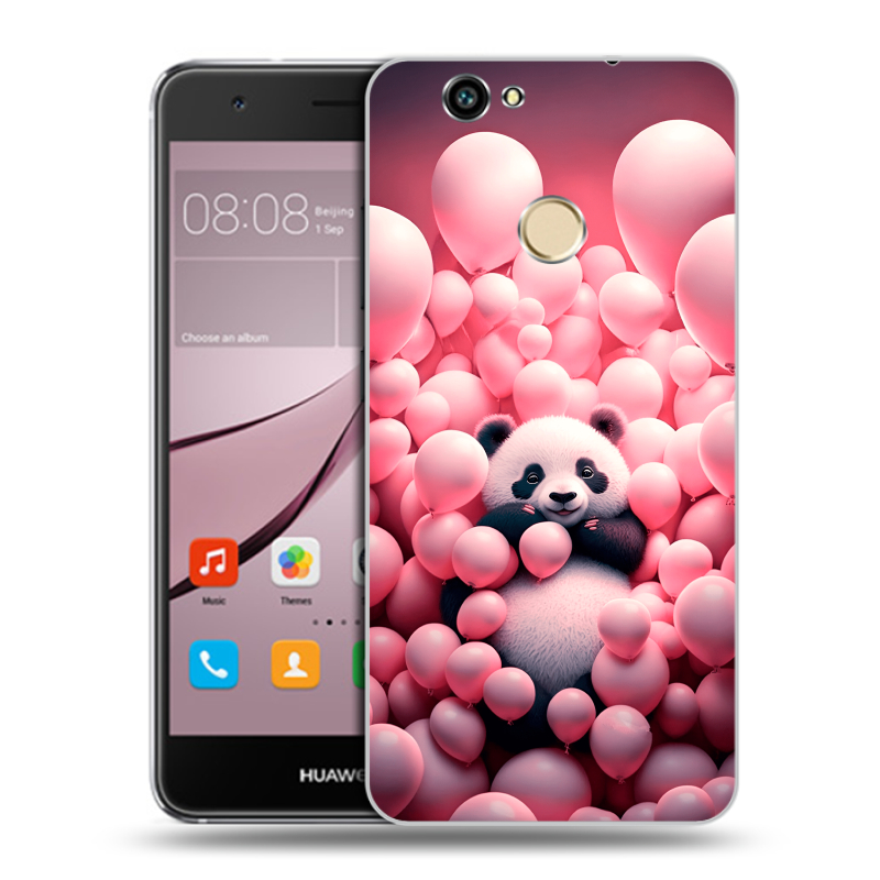 Силиконовый противоударный чехол на Huawei Nova с принтом Панда Силиконовый противоударный чехол на Huawei Nova с принтом Панда