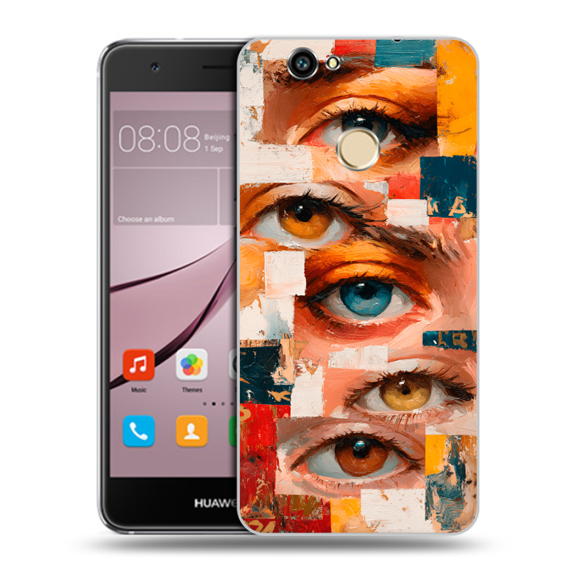 Силиконовый противоударный чехол на Huawei Nova с принтом Модный принт Силиконовый противоударный чехол на Huawei Nova с принтом Модный принт