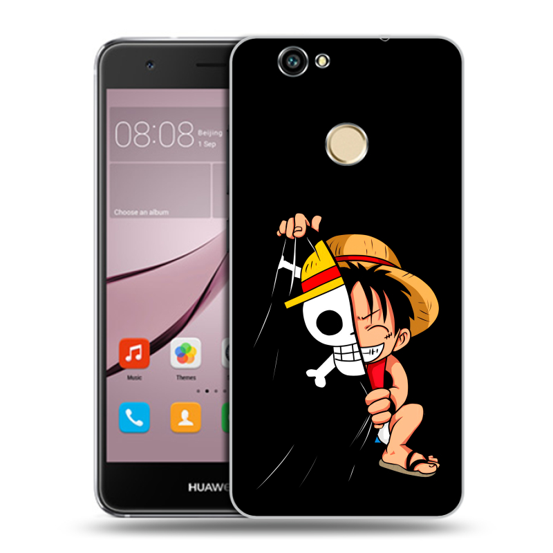 Силиконовый противоударный чехол на Huawei Nova с принтом One Piece Ван Пис Силиконовый противоударный чехол на Huawei Nova с принтом One Piece Ван Пис