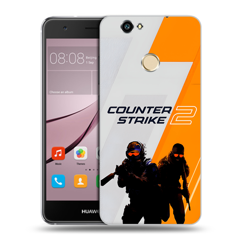 Силиконовый противоударный чехол на Huawei Nova с принтом Counter Strike Силиконовый противоударный чехол на Huawei Nova с принтом Counter Strike