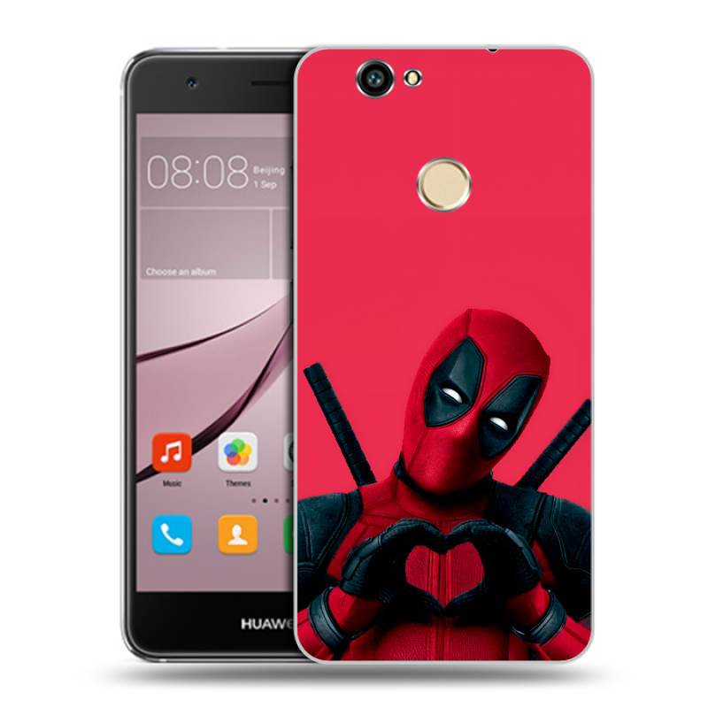 Силиконовый противоударный чехол на Huawei Nova с принтом Дедпул Deadpool Силиконовый противоударный чехол на Huawei Nova с принтом Дедпул Deadpool