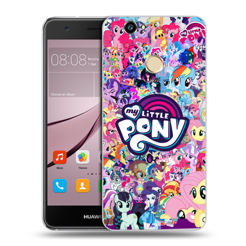 Силиконовый противоударный чехол на Huawei Nova с принтом My little pony Дружба чудо Силиконовый противоударный чехол на Huawei Nova с принтом My little pony Дружба чудо