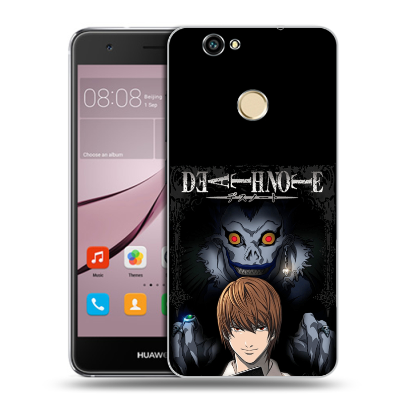 Силиконовый противоударный чехол на Huawei Nova с принтом Death note Тетрадь смерти Силиконовый противоударный чехол на Huawei Nova с принтом Death note Тетрадь смерти