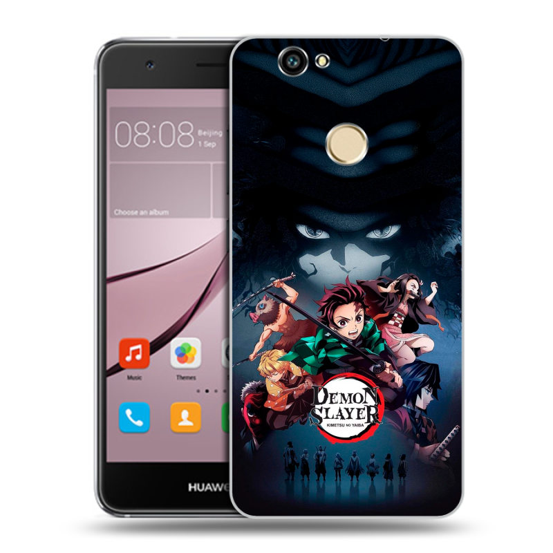 Силиконовый противоударный чехол на Huawei Nova с принтом Demon Slayer Клинок рассекающий демонов Силиконовый противоударный чехол на Huawei Nova с принтом Demon Slayer Клинок рассекающий демонов