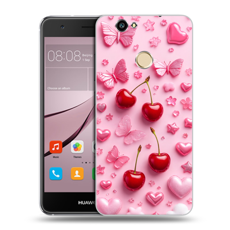 Силиконовый противоударный чехол на Huawei Nova с принтом для девочек Силиконовый противоударный чехол на Huawei Nova с принтом для девочек