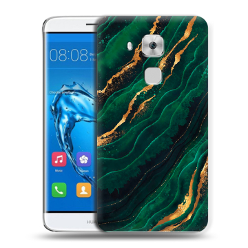 Пластиковый чехол на Huawei Nova﻿ Plus с принтом Мрамор зеленое золото